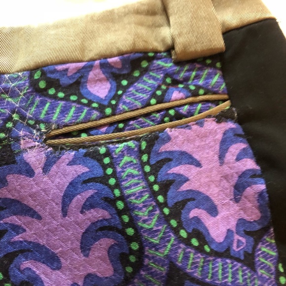 Tracy Reese Multi-color pants with defects E4 - Picture 8 of 8